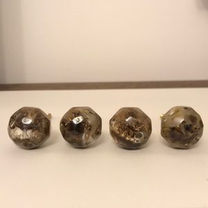Anthropologie Stone Knobs - Set of 4